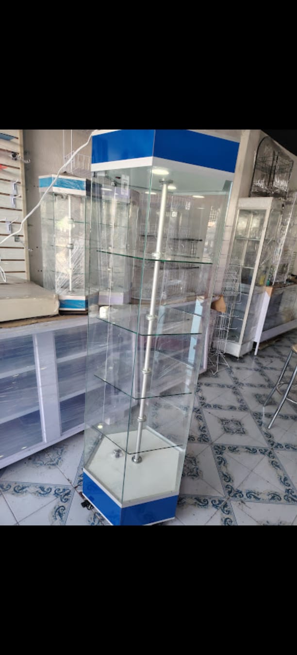 Exhibidor tipo Hexágono